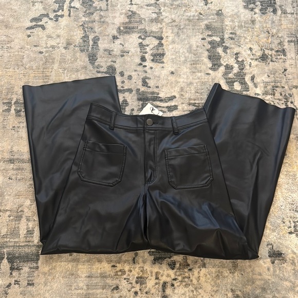 Zara The Marine Leather Pants - Picture 1 of 3